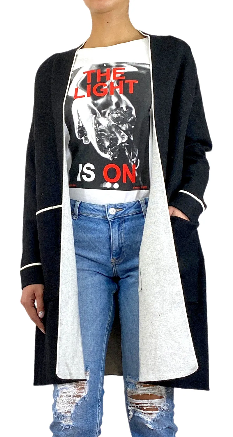 ZARA Sweater Abierto Negro