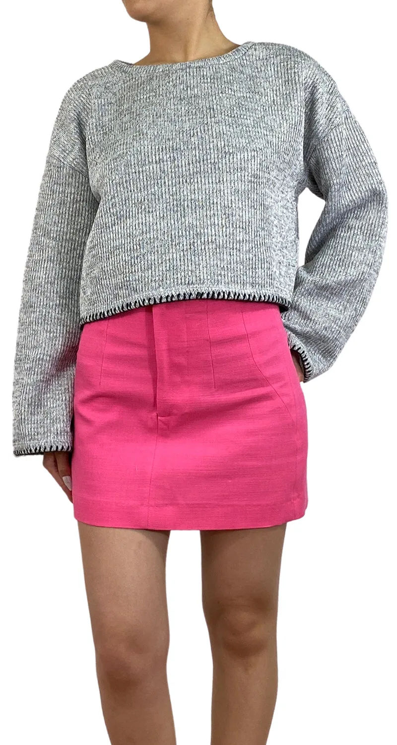 ZARA Sweater Tejido Gris
